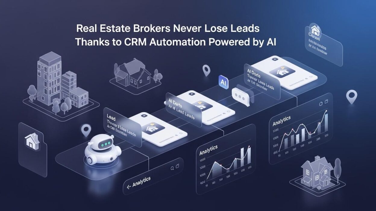 CRM automation powered by AI, real estate lead automation