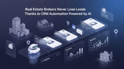 CRM automation powered by AI, real estate lead automation