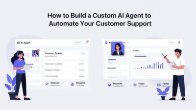 Custom AI agent for customer support