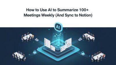 AI meeting summarization