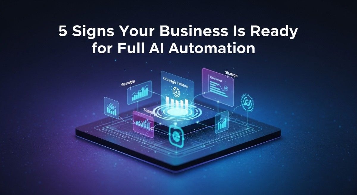 signs your business is ready for full AI automation