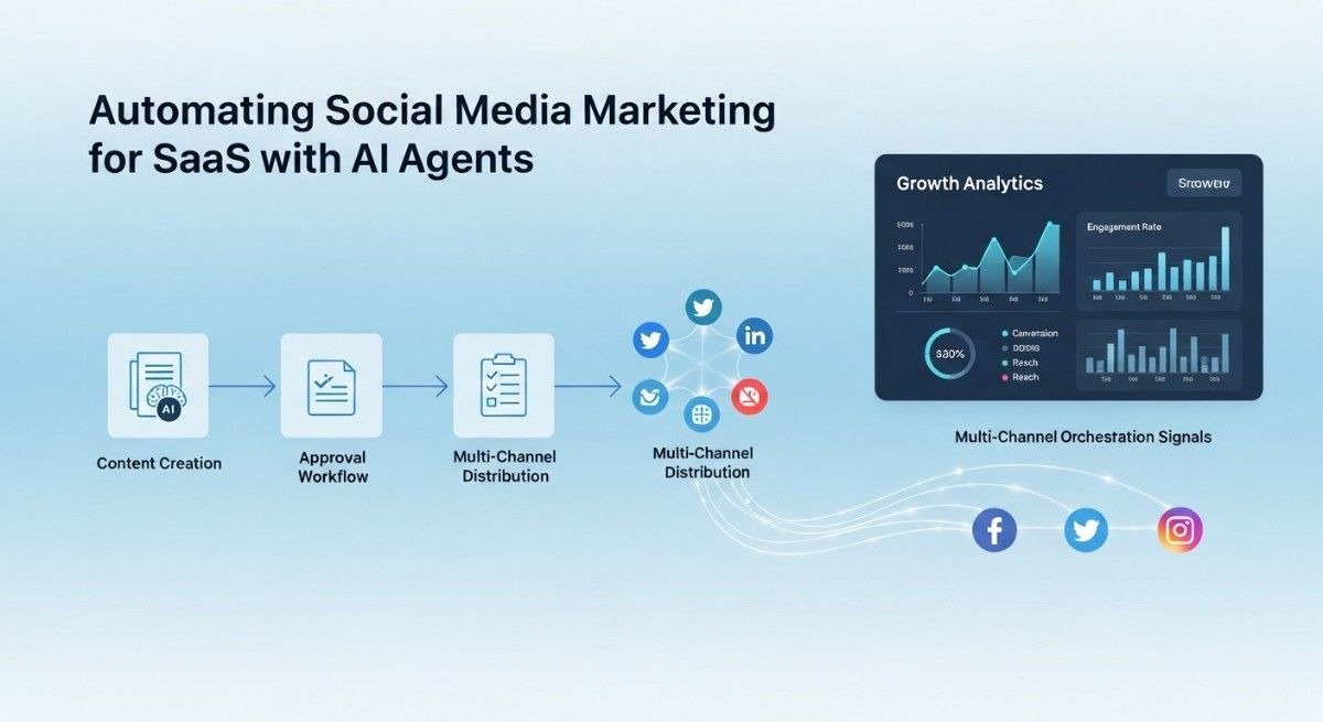 automating social media marketing for SaaS with AI agents