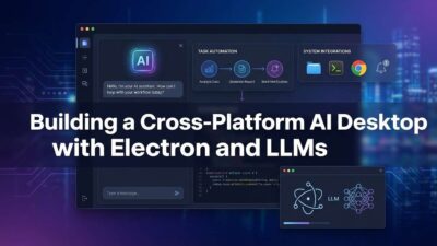 cross-platform AI desktop assistant with Electron and LLMs