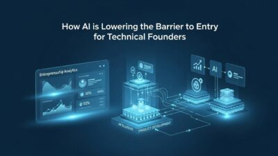 how AI lowers barrier to entry for technical founders