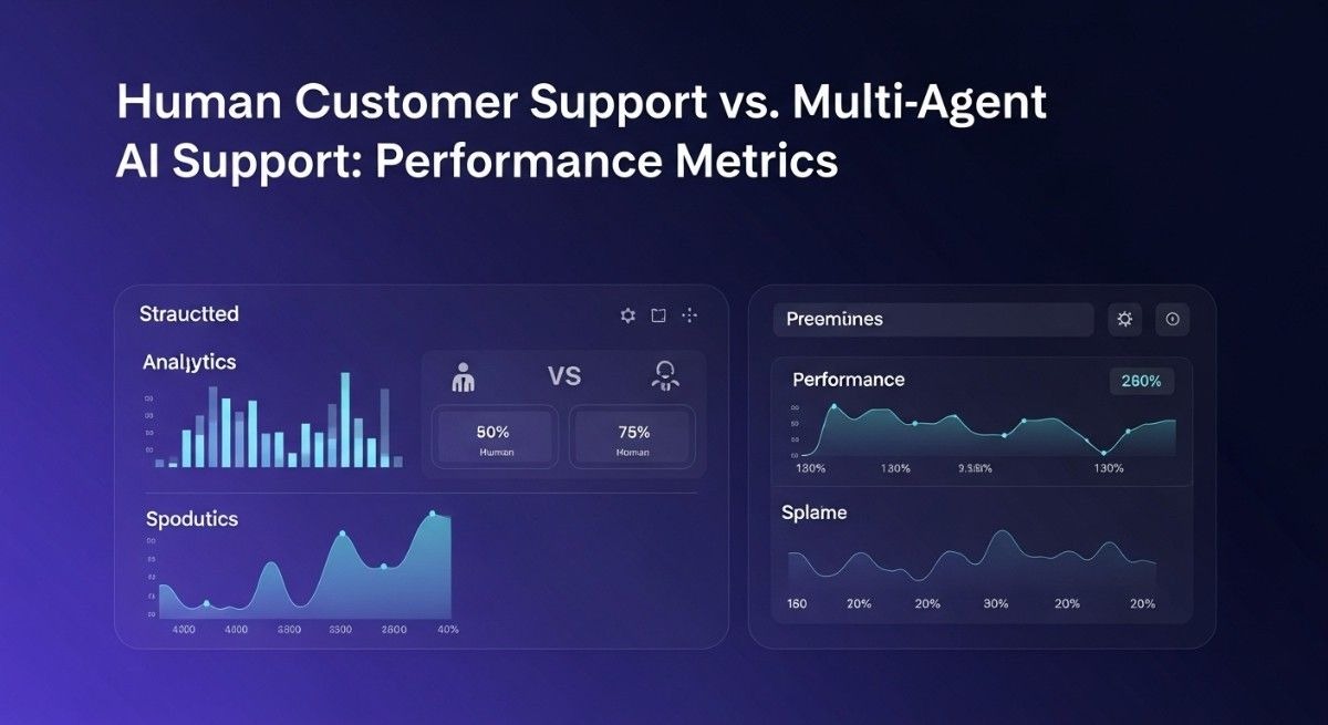 human customer support vs multi-agent AI performance metrics