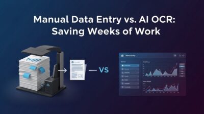 manual data entry vs AI OCR for business automation