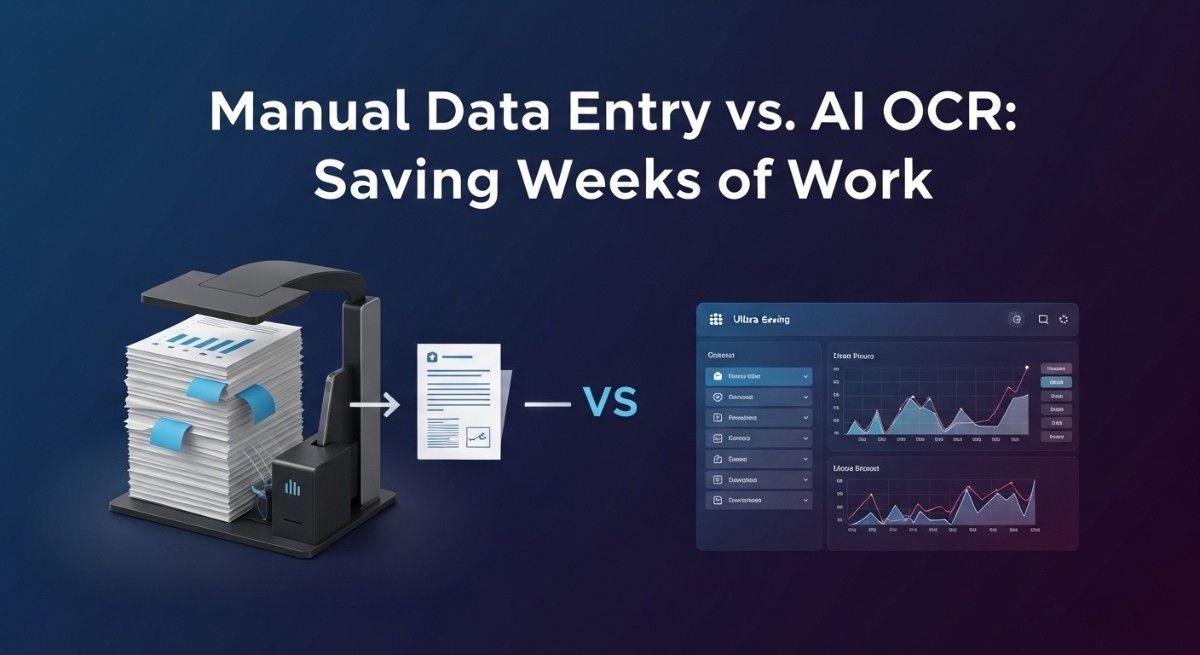 manual data entry vs AI OCR for business automation