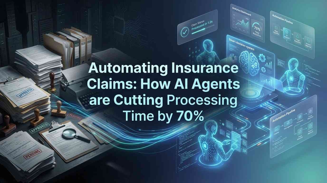 Automating Insurance Claims AI Agents are Cutting Processing Time by 70%.