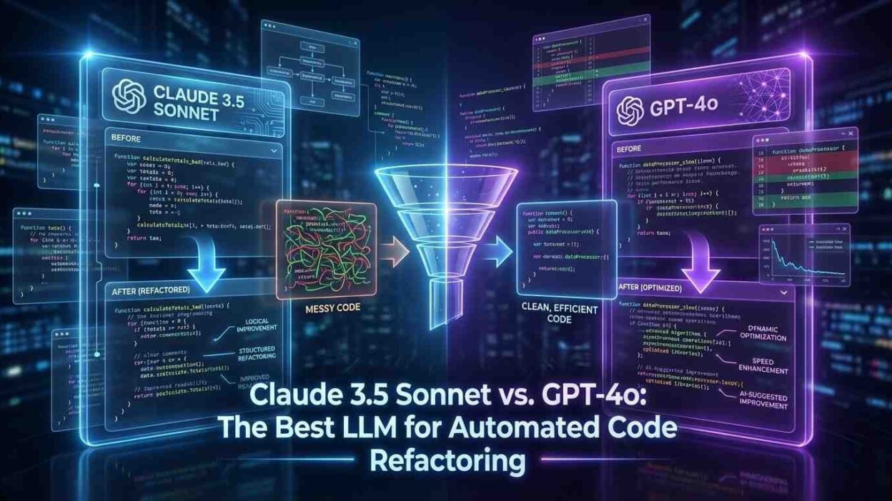 Claude 3.5 Sonnet vs GPT-4o code refactoring