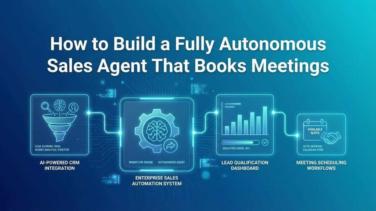 How to build a fully autonomous sales agent that books meetings.