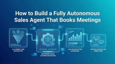 How to build a fully autonomous sales agent that books meetings.