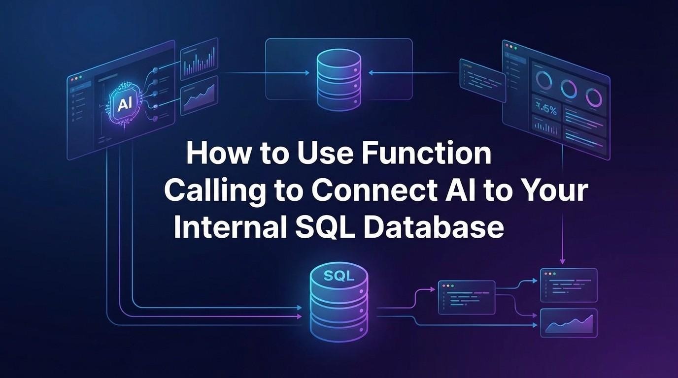 How to use Function calling ai sql database integration