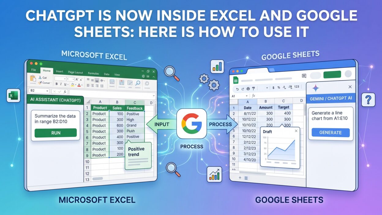 ChatGPT in Excel and Google Sheets